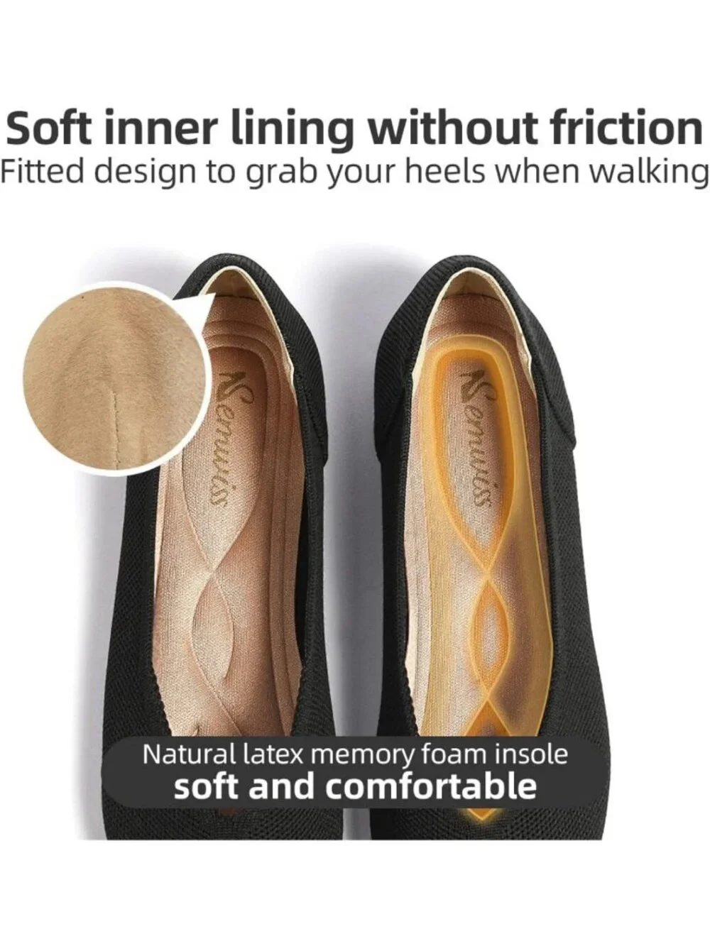 Comfortable Women's Pointed Toe Ballet Flats for Work & Dressy Occasions